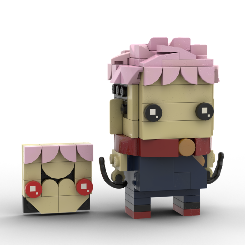Lego Yuji Itadori (with second Sukuna face), Jujutsu Kaisen