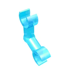 Arm Skeleton [Bent / 2 Clips] / Trans-Light Blue