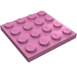 Plate 4 x 4 / Dark Pink