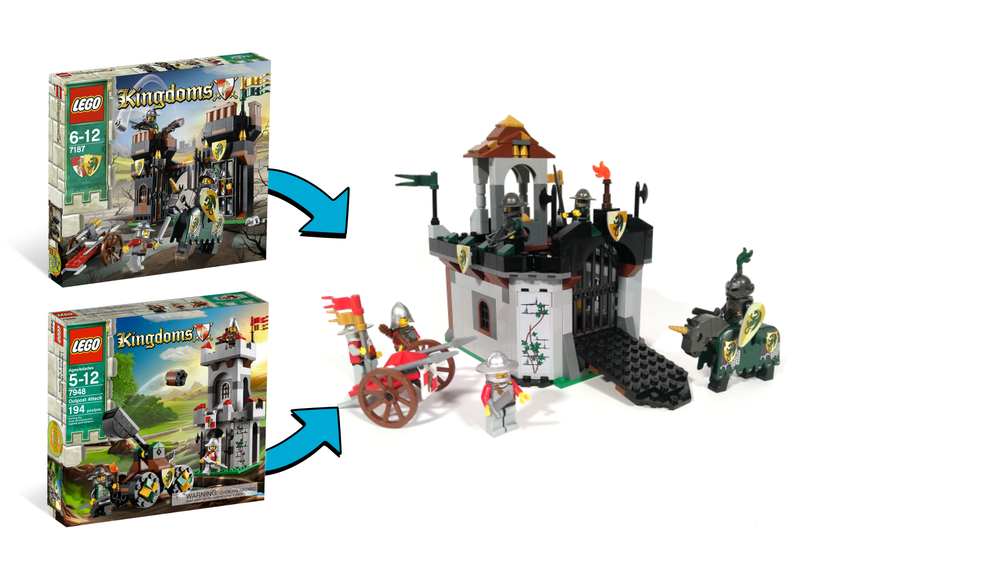 Lego 7948+7187: Cute Modular Castle
