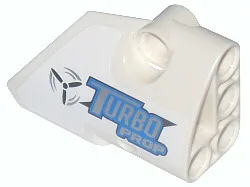 Technic, Panel Fairing # 2 Small Smooth Short, Side B with Propeller and 'TURBO PROP' Pattern (Sticker) - Set 42025