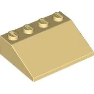 Brick Sloped 33° 3 x 4 / Light Yellow