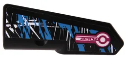 Technic, Panel Fairing #22 Very Small Smooth, Side A with 'RACE', Blue and White Splotches Pattern (Sticker) - Set 42095