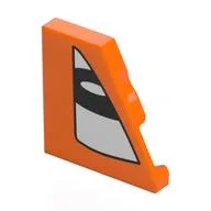 Wedge Tile 2 x 2 Right with White Eye Left Print
