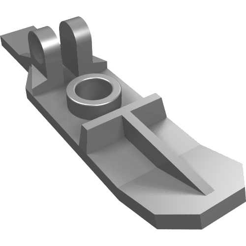 Lego Sports Ski with Hinge / Flat Silver