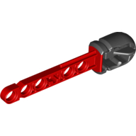 Lego Projectile, Technic Competition Arrow, Liftarm Shaft with Hollow Black Rubber End / Red