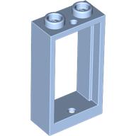 Lego Window 1 x 2 x 3 Flat Front / Bright Light Blue