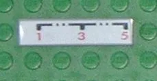 Tile 1 x 4 with '1-3-5' Gearbox Pattern (Sticker) - Set 8448