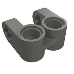 Technic Axle and Pin Connector Perpendicular Double Split / Dark Bluish Gray