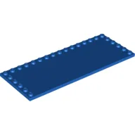 Plate Special 6 x 16, Studs on 3 Edges / Blue