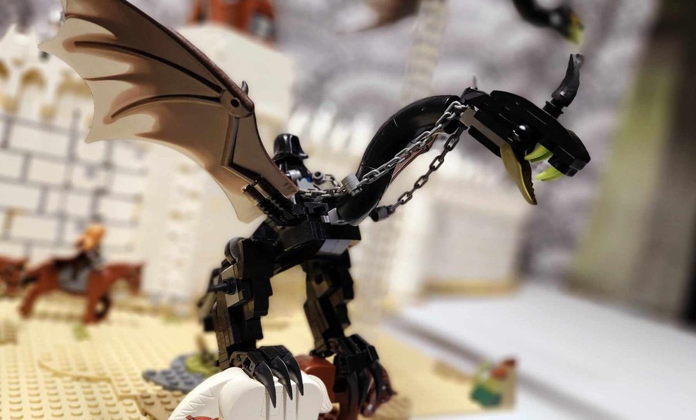 Lego LOTR Fellbeast with Nazgul