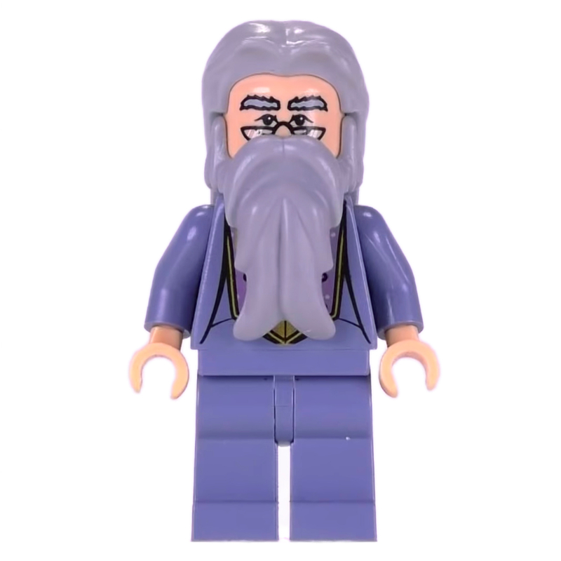 Lego Albus Dumbledore, Sand Blue Outfit with Braid Clasps