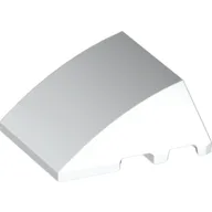 Brick Wedged, Curved 4 x 3 No Studs [Plain] / White