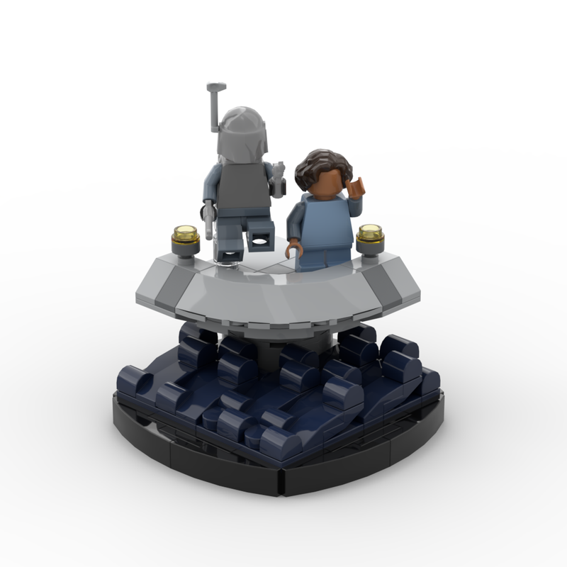 Lego Jango & Boba on Kamino Diorama