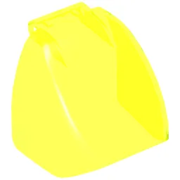 Duplo Windscreen 4 x 4 x 2 Curved / Trans-Neon Green