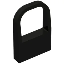Windowscreen 1 x 4 x 5 Curved Top / Black