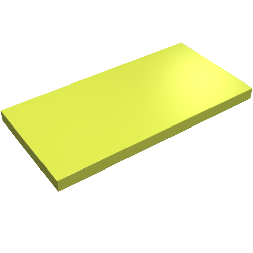 Lego Scala, Tile 3 x 6 / Medium Lime