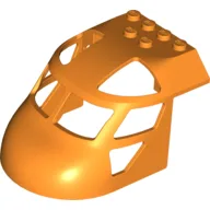 Aircraft Fuselage Curved Forward 6 x 8 Top / Orange