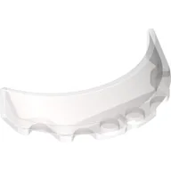 Windscreen 3 x 6 x 1 Curved with 2 Circular Stud Holders in Bottom / Trans-Brown