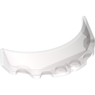 Lego Windscreen 3 x 6 x 1 Curved with 2 Circular Stud Holders in Bottom / Trans-Brown