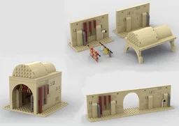 Tatooine Wall and Corridor; TAT03