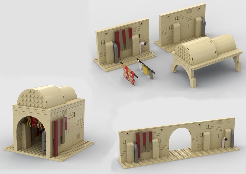 Lego Tatooine Wall and Corridor; TAT03
