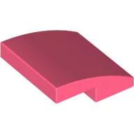 Brick Curved 2 x 2 x 2/3 / Coral