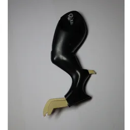 Animal Body Part, Dinosaur, Tyrannosaurus Rex Leg, Right with Tan Claws Pattern / Black