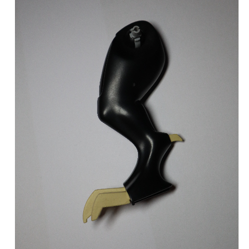 Lego Animal Body Part, Dinosaur, Tyrannosaurus Rex Leg, Right with Tan Claws Pattern / Black