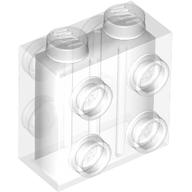 Lego Brick Special 1 x 2 x 1 2/3 with 8 Studs on 2 Sides / Trans-Clear