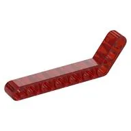 Technic Beam 1 x 9 Bent (7 - 3) Thick / Trans-Red