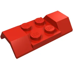 Wheel Arch, Mudguard 2 x 4 [Smooth] / Red
