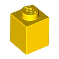 Brick 1 x 1 / Yellow