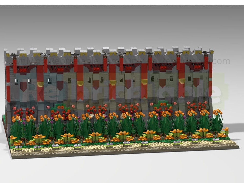 Lego Red Faction Castle Wall (section 1)