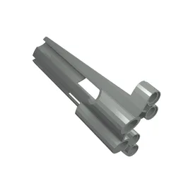 Technic Panel Fairing # 3 Large Long, Large Holes, Side A / Light Gray