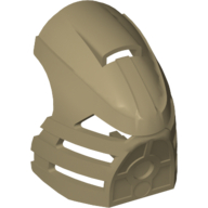 Lego Large Figure Mask Hau (Toa Lhikan) / Flat Dark Gold
