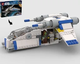 New Republic Gunship LAAT/i - Alternate Build of 75460 X Wing Starfighter