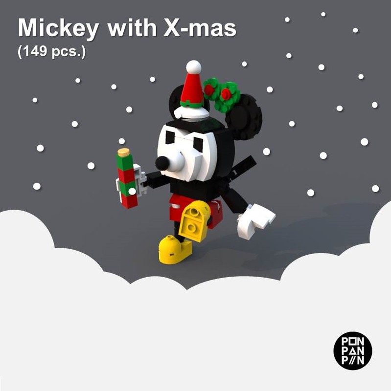 Lego Mickey with X-mas