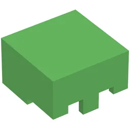Helmet Rectangular / Bright Green