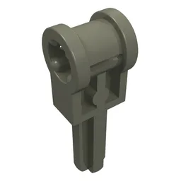 Technic Axle 1.5 with Perpendicular Axle Connector (Technic Pole Reverser Handle) / Dark Gray