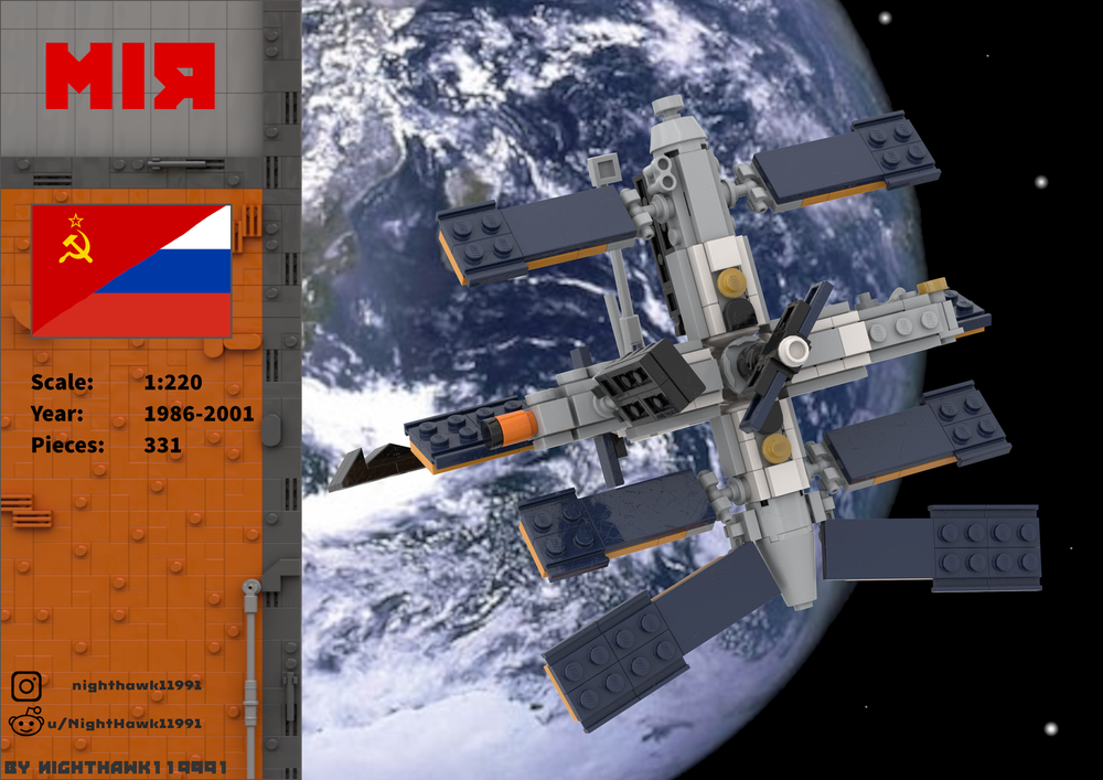Lego MIR (Soviet Space Station)