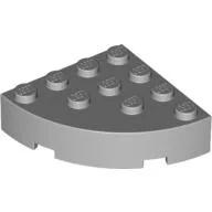 Brick Round Corner 4 x 4 Full Brick / Light Bluish Gray