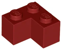 Brick 2 x 2 Corner / Dark Red