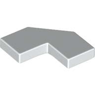 Lego Tile Special 2 x 2 Corner with Cut Corner - Facet / White