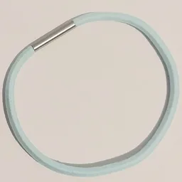 Clikits Cord, Elastic Loop 6 x 6 with 13mm Metal Band (Hair Band / Tie) / Aqua