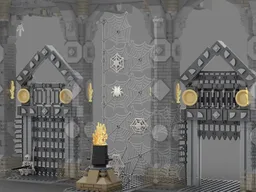 Portcullis and Fire Cauldron