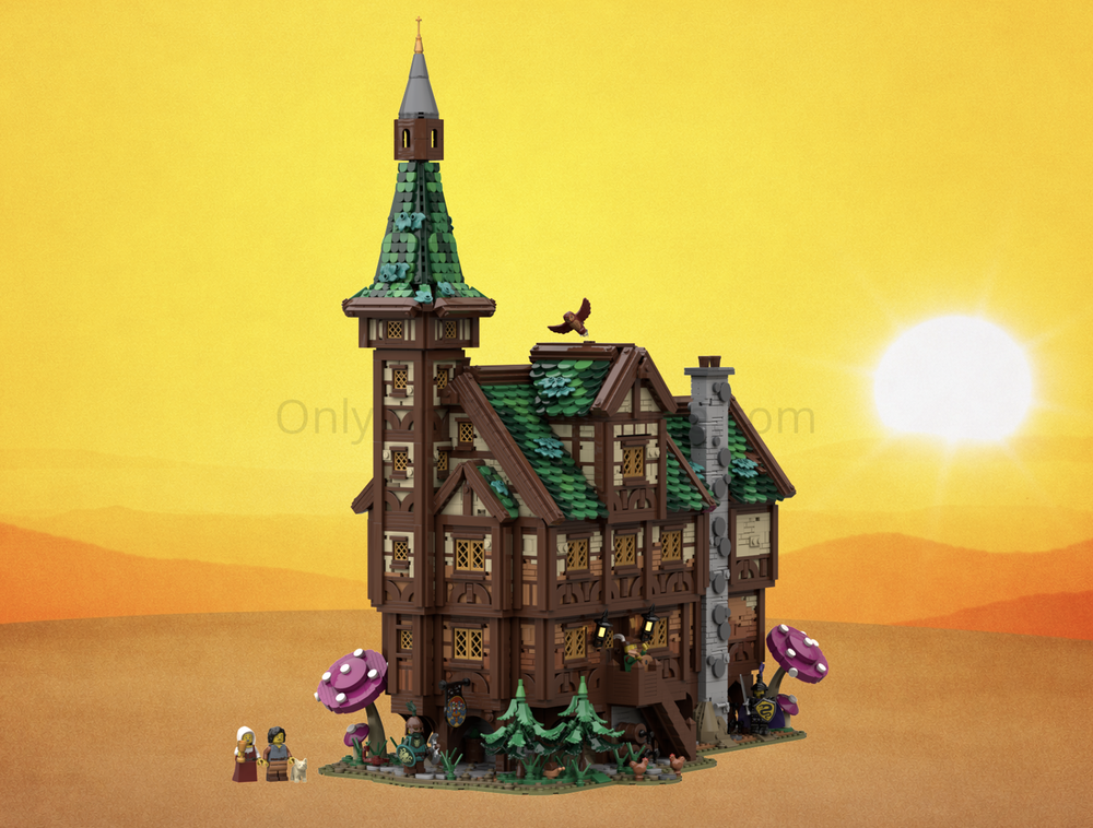 Lego Five Hungry Trolls Inn - Medieval village series