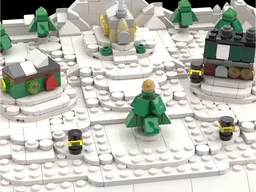 Tiny Winter Village Display