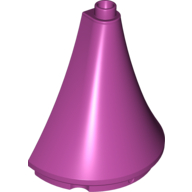 Lego Duplo Building Roof Spire Half 4.5 x 2 x 4 / Magenta