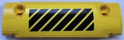 Technic, Panel Curved 11 x 3 with Black and Yellow Danger Stripes Pattern Model Right Side (Sticker) - Set 42030